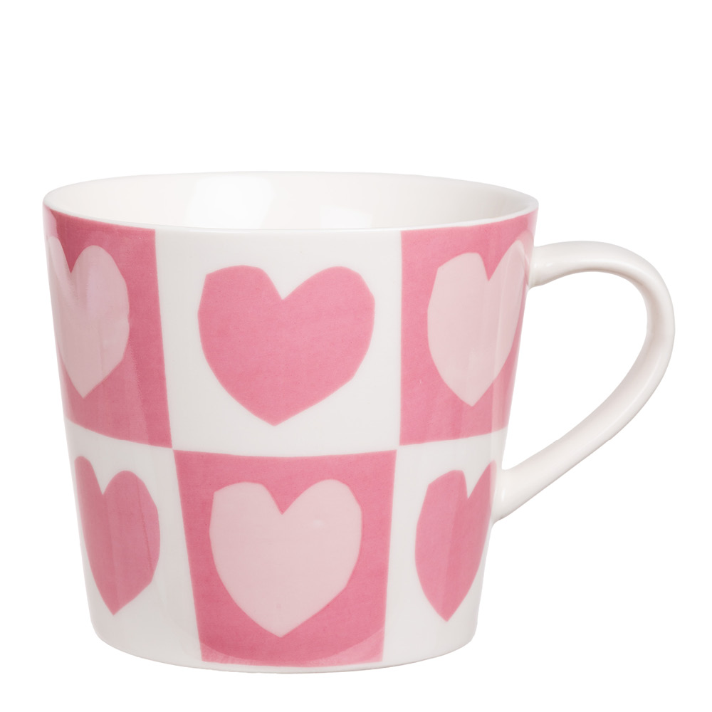 Martinex Koti mugg hjärta 35 cl rosa