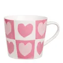 Koti mugg hjärta 35 cl rosa