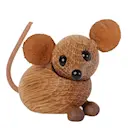 The Country Mouse trädekoration 4,5 cm ek