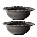 Tulipa djup tallrik 17 cm 2-pack almost black