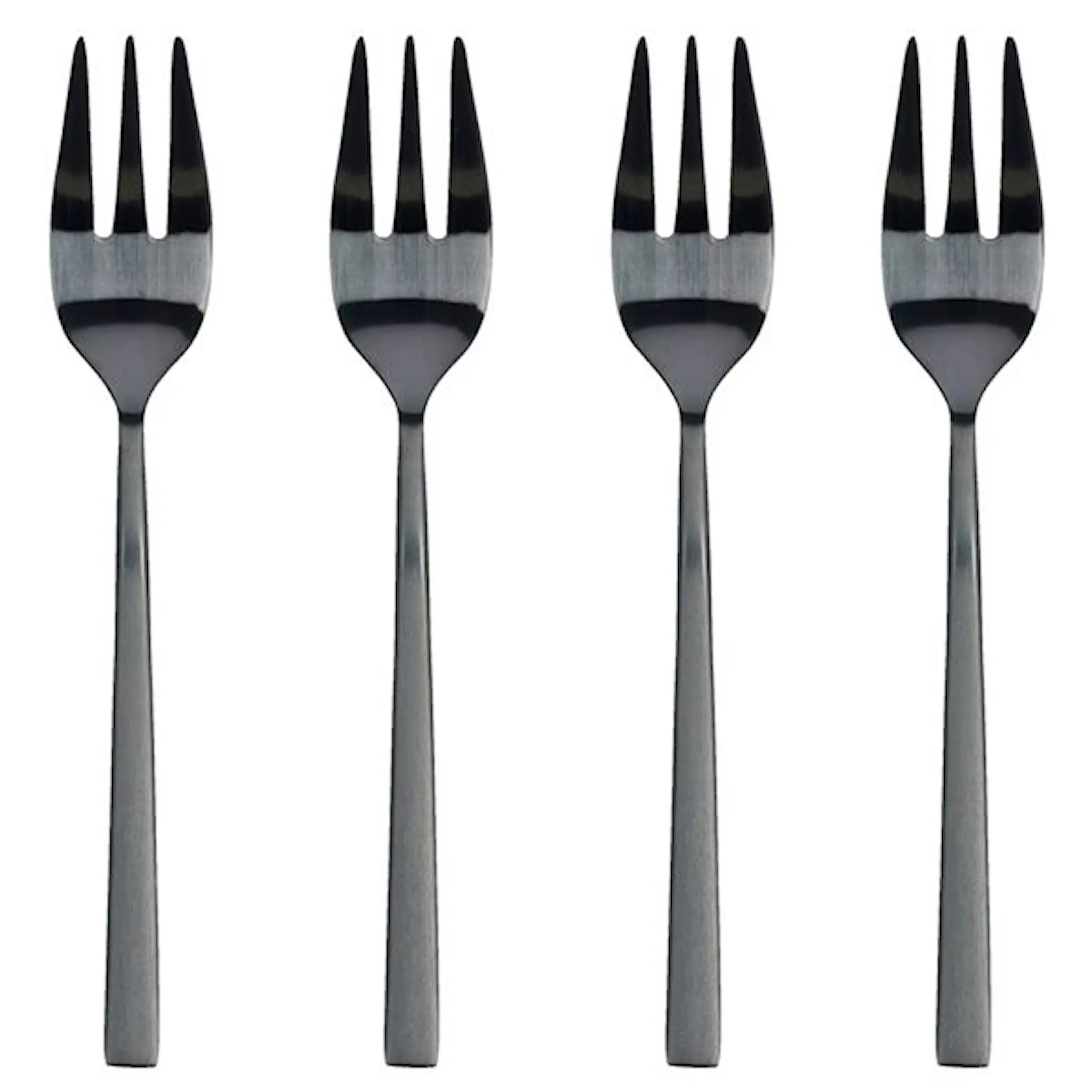 Bitz Tårtgaffel 14,4 cm 4-Pack Svart