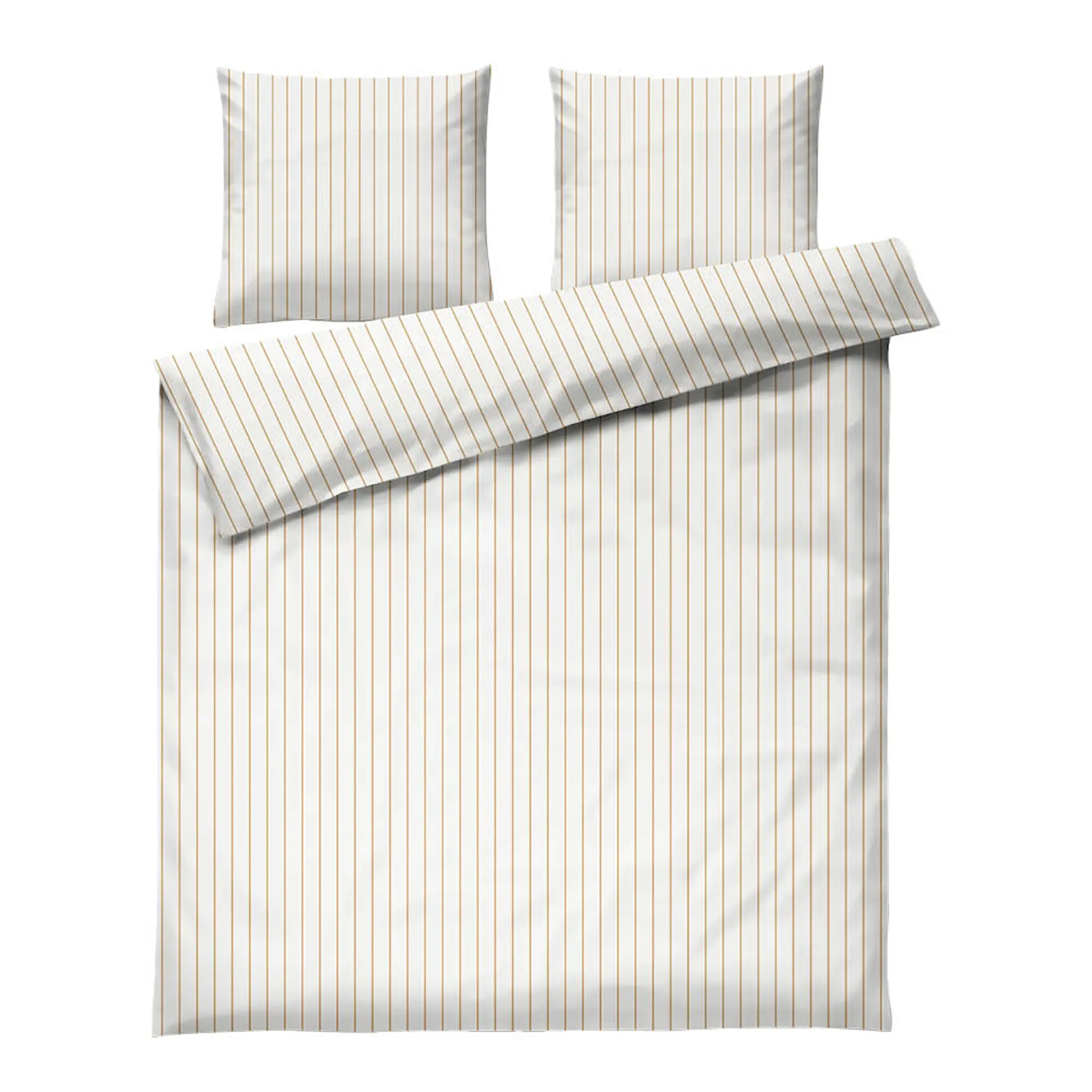 Juna Soft påslakanset 200x220 cm offwhite/karamell