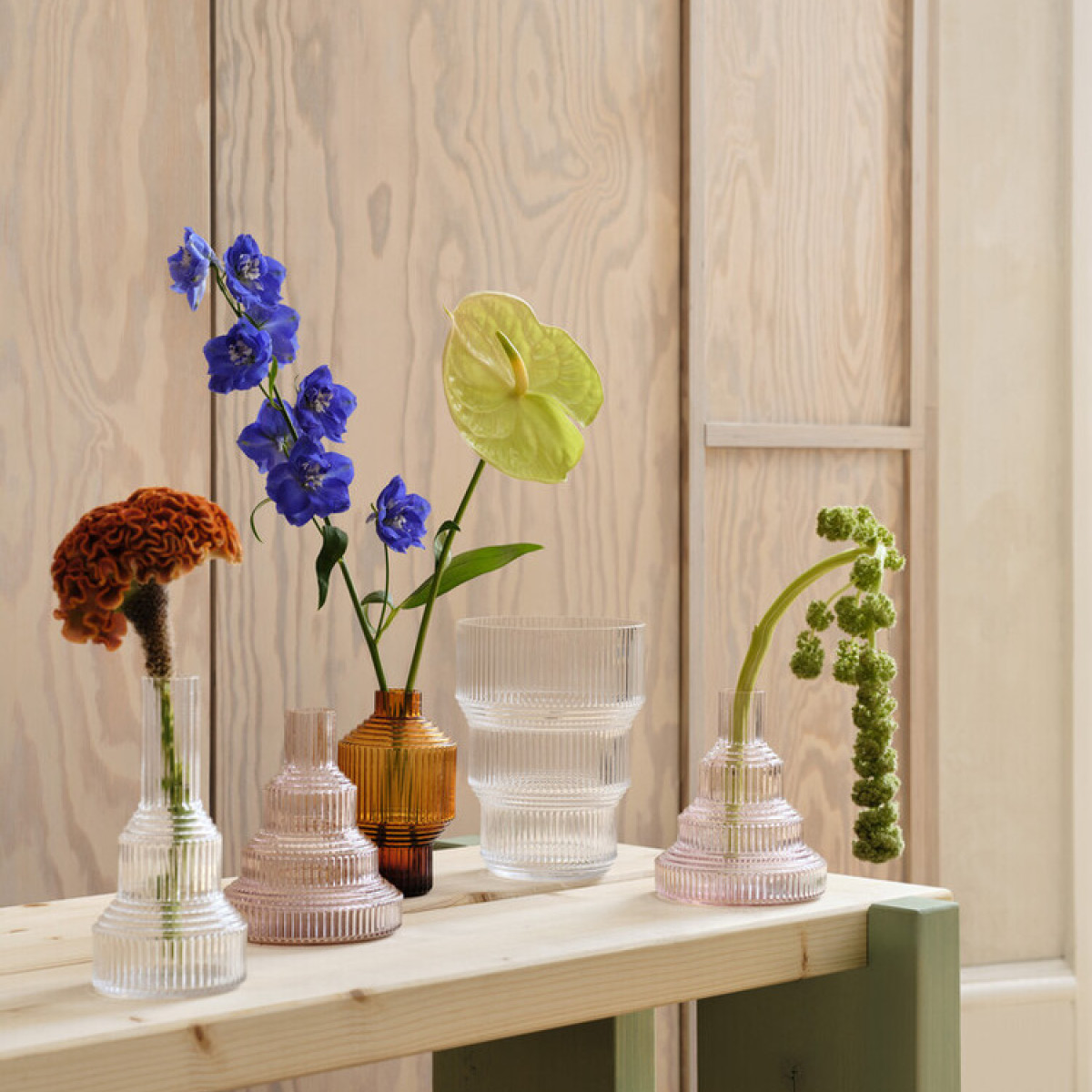 Kosta Boda Pavilion Tulppaanimaljakko 17,3 cm Kirkas