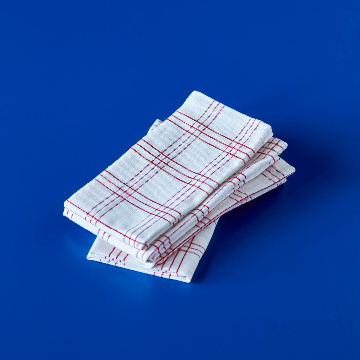 Nicolas Vahé Chef serviett 40x40 cm 4 stk rød/hvit