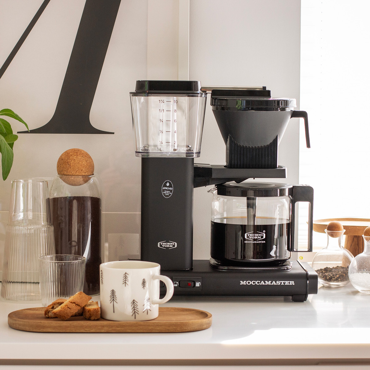 Moccamaster Optio Kahvinkeitin 1,25 L Matte Black