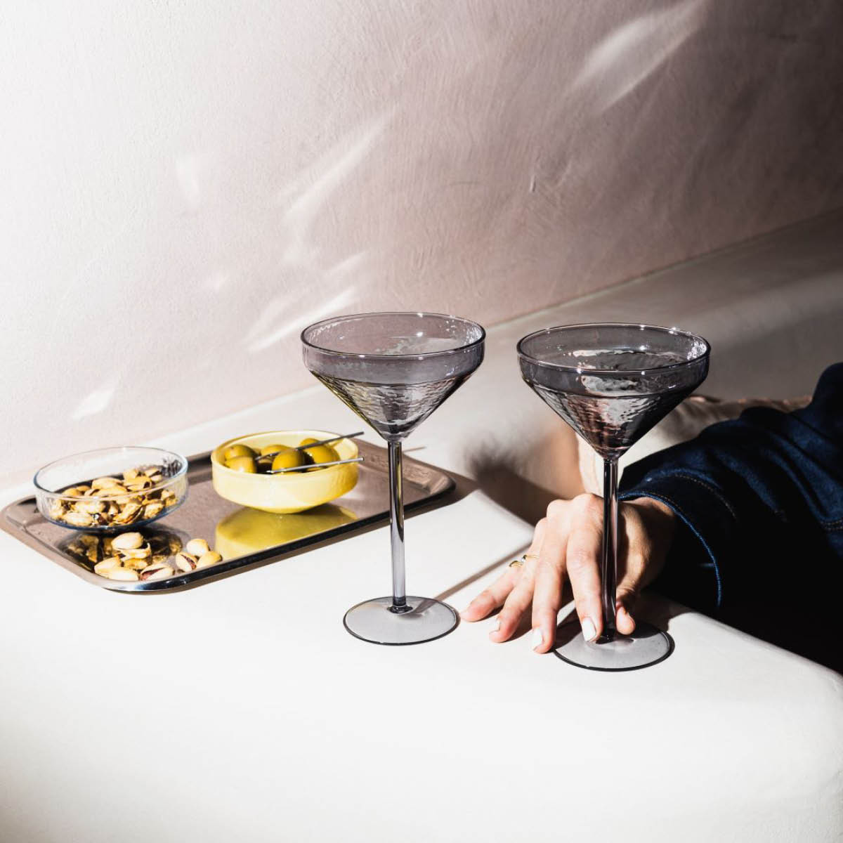 Brût Claude Cocktail-Lasi 13x21 cm 2 kpl Harmaa