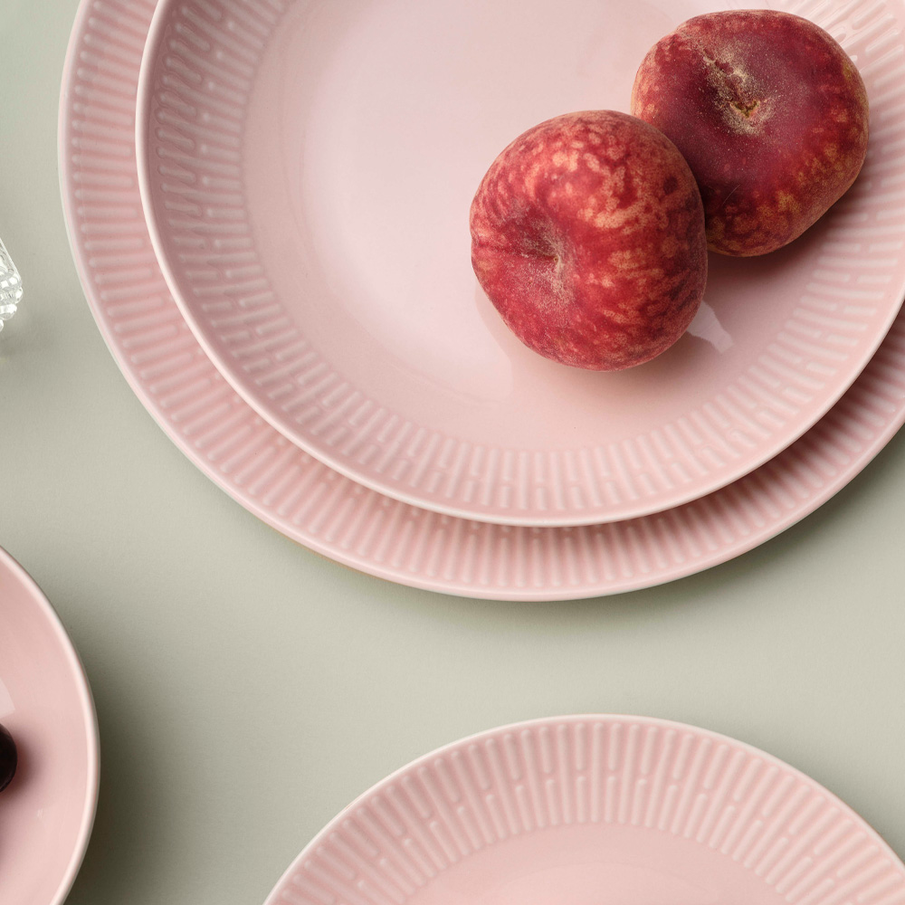 Aida Relief tallerken 27 cm rosa