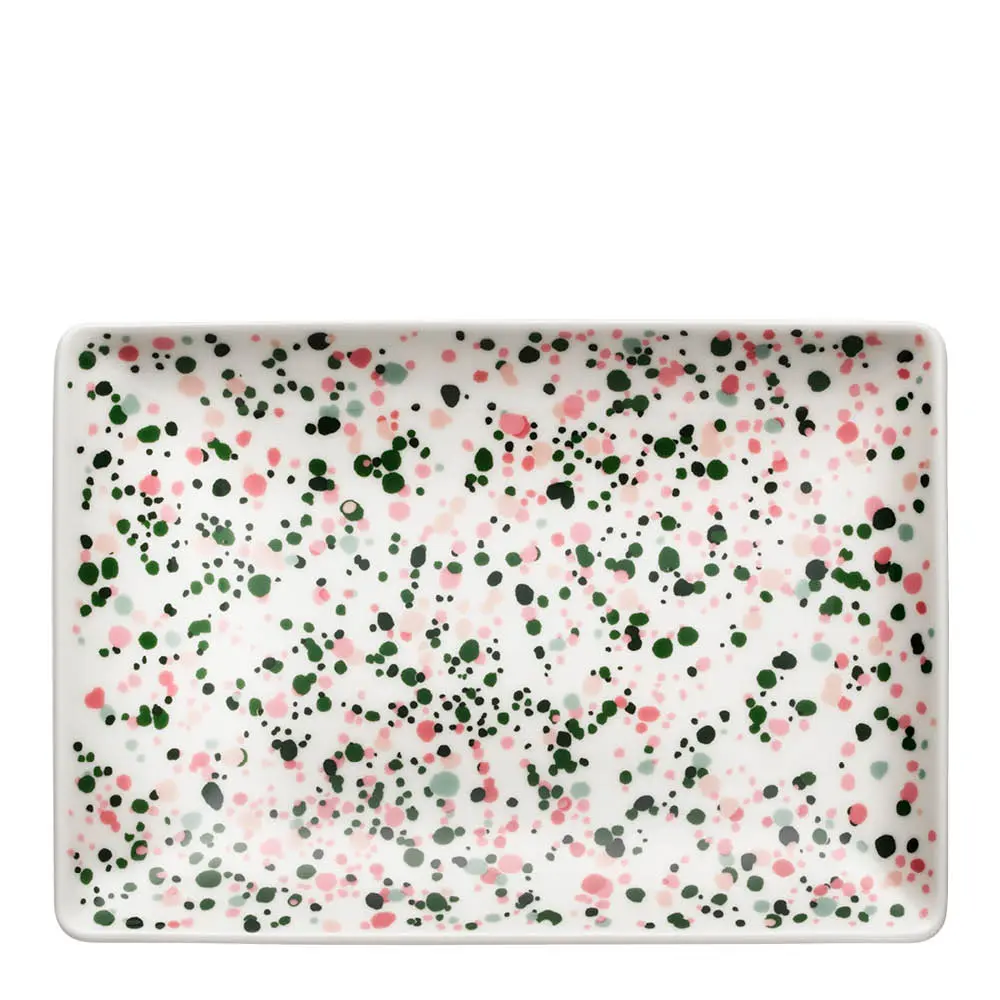 Oiva Toikka Collection Lautanen 15x21 cm Helle pinkki-vihreä