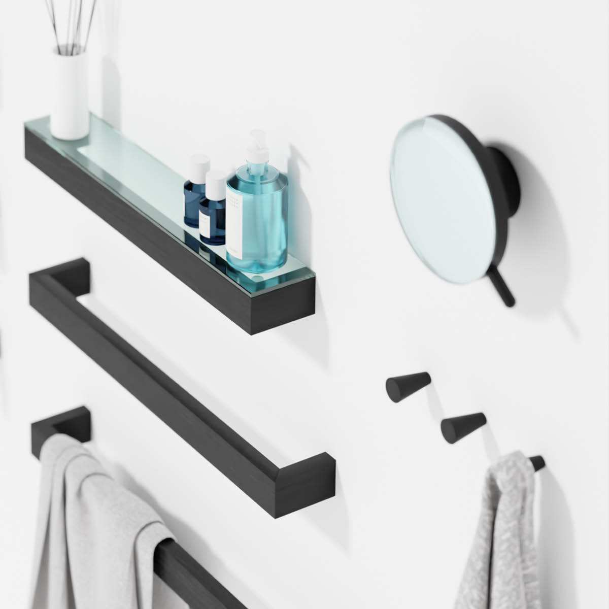 Wireworks Magnify Mirror Suurentava seinäpeili 18 cm Tumma tammi