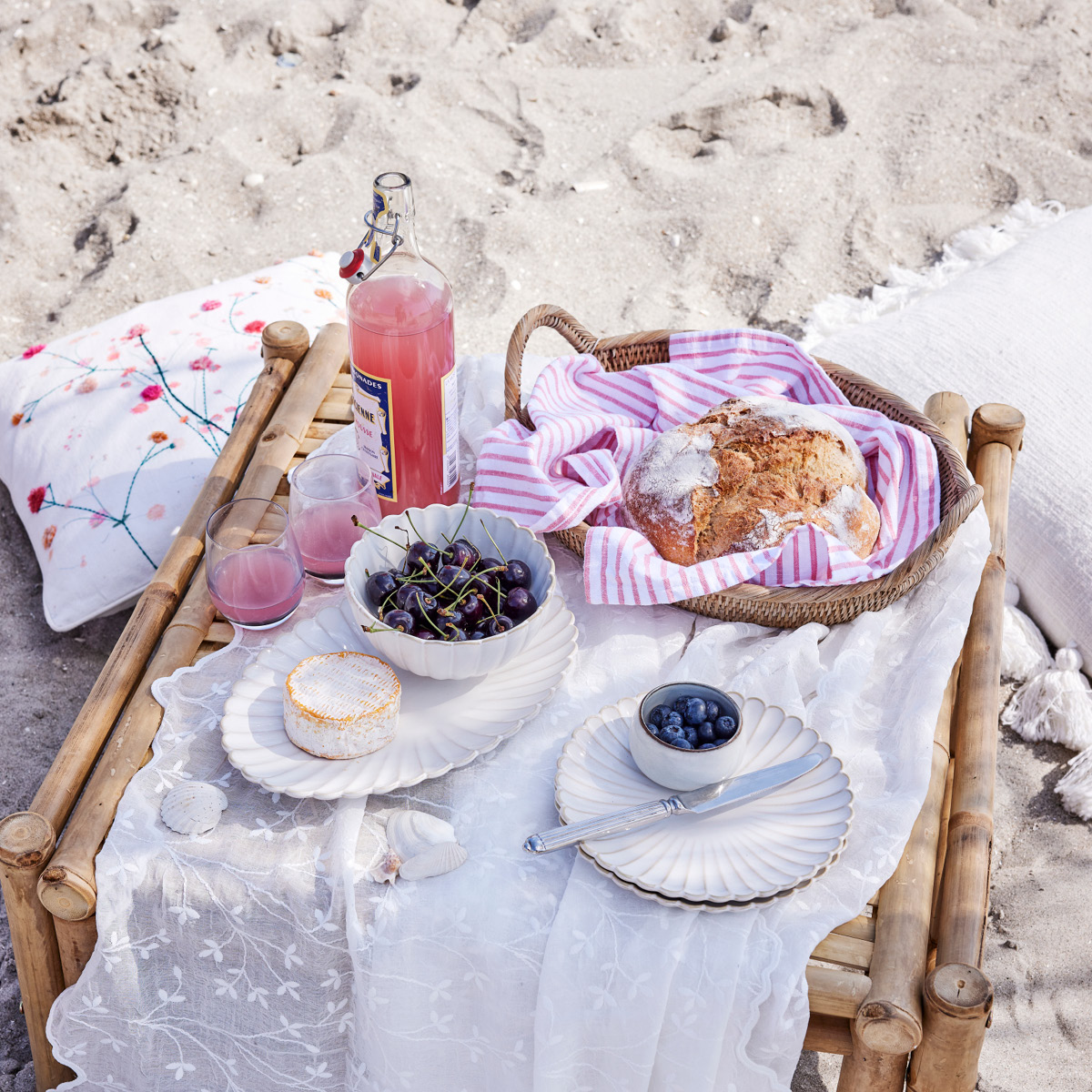 Lene Bjerre Camille skål 7,5x15 cm råhvit