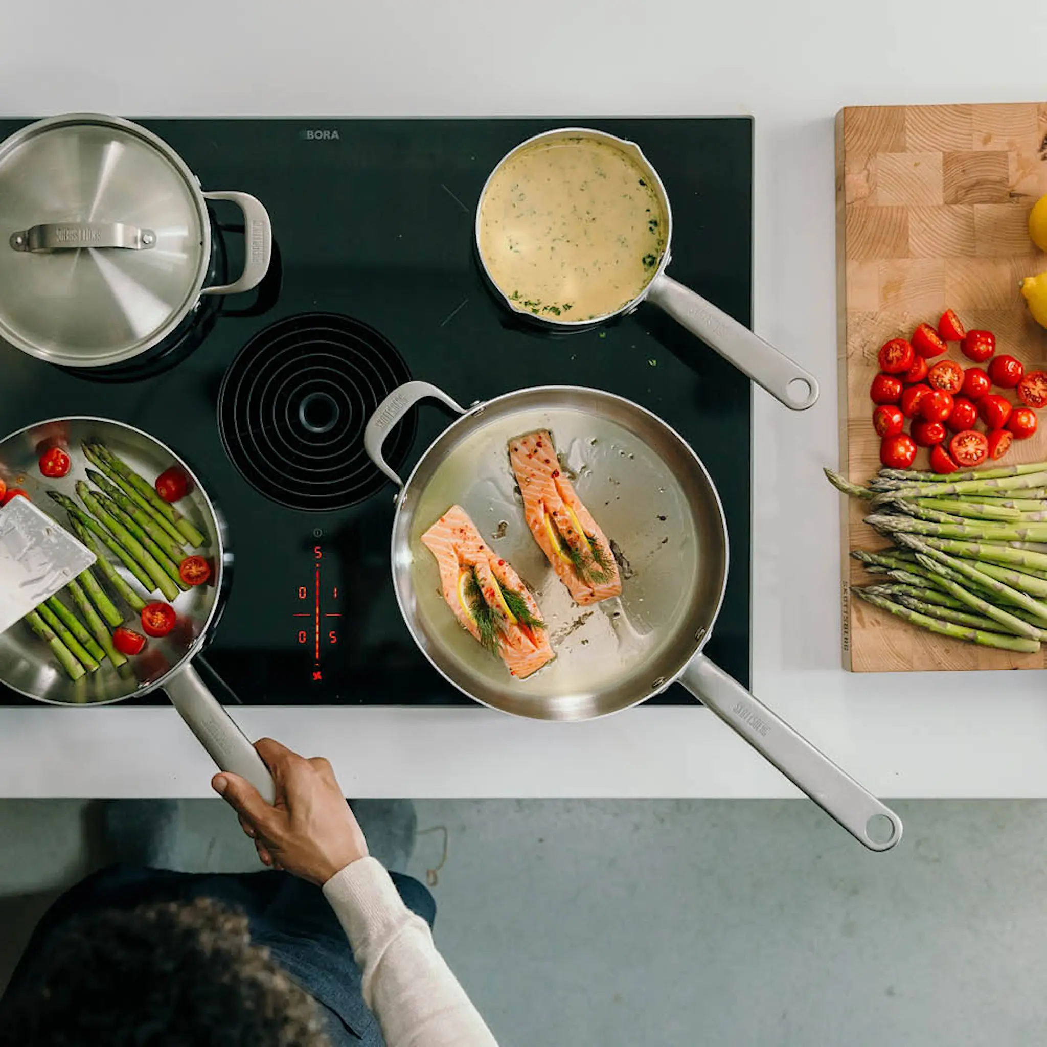 Skottsberg Kastrull med lock 16 cm / 1,5 L rostfritt stål