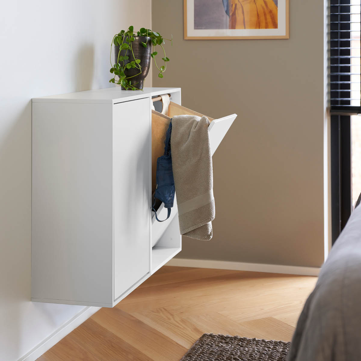 ReCollector Laundry Boks Pyykkikori 30x43x70 cm Brilliant White