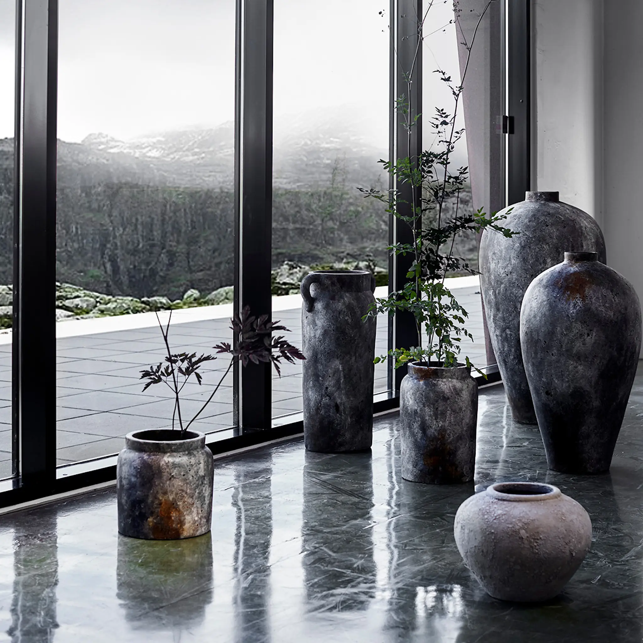 Muubs Echo Kukkaruukku 28 cm Harmaa