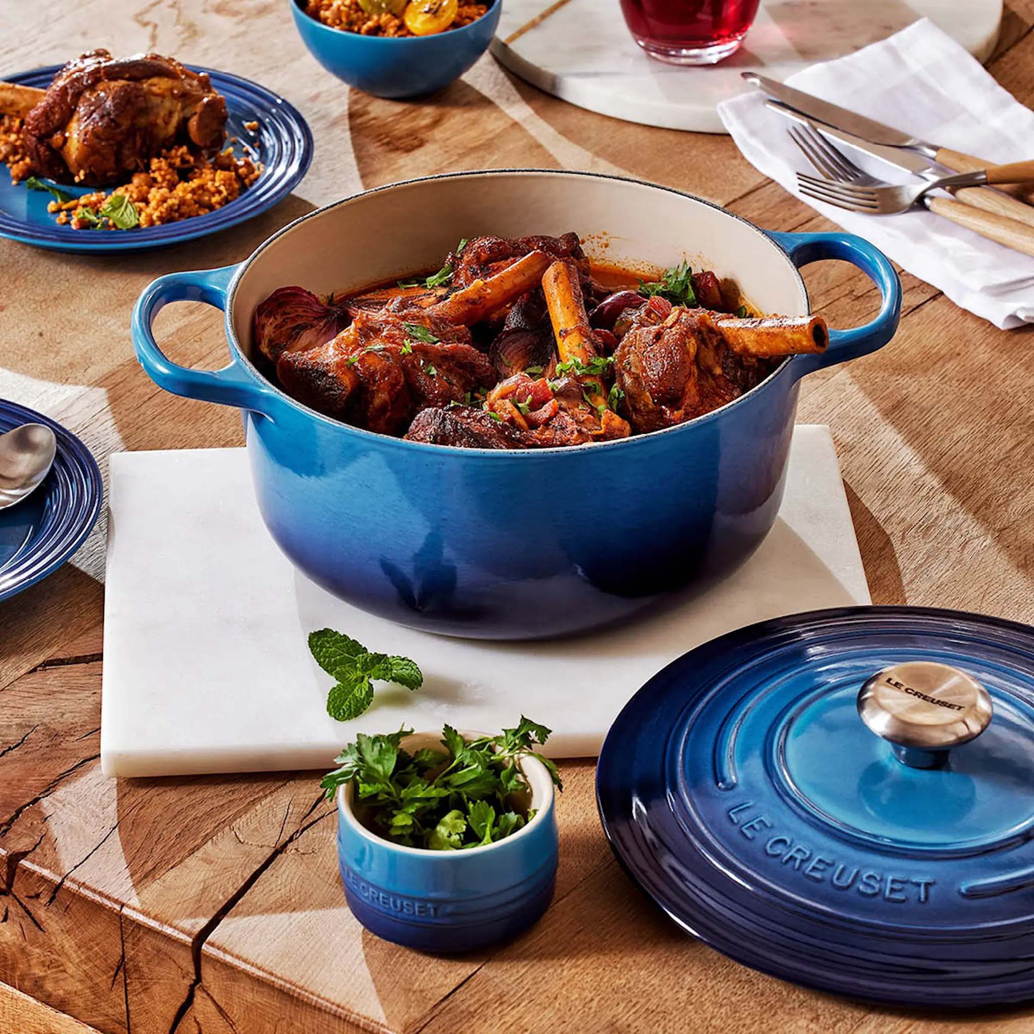 Le Creuset Signature Valurautapata 4,2 L 24cm Azure