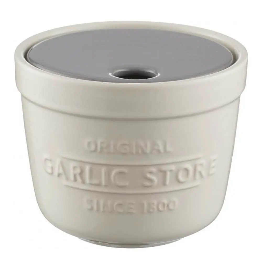 Innovative Kitchen hvitløksglass med rivelokk krem