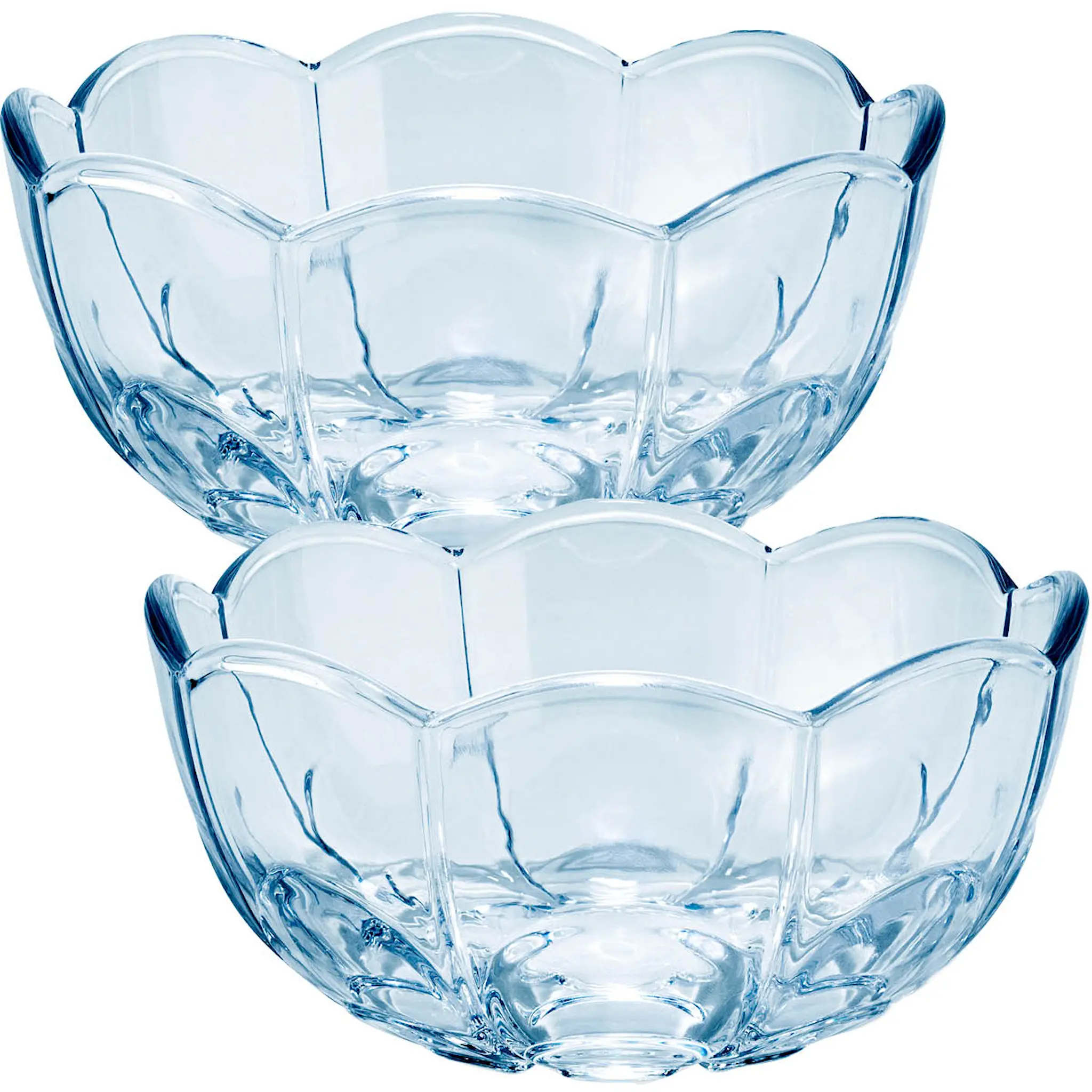 Holmegaard Lily Skål 13 cm 2-pack Blue Iris