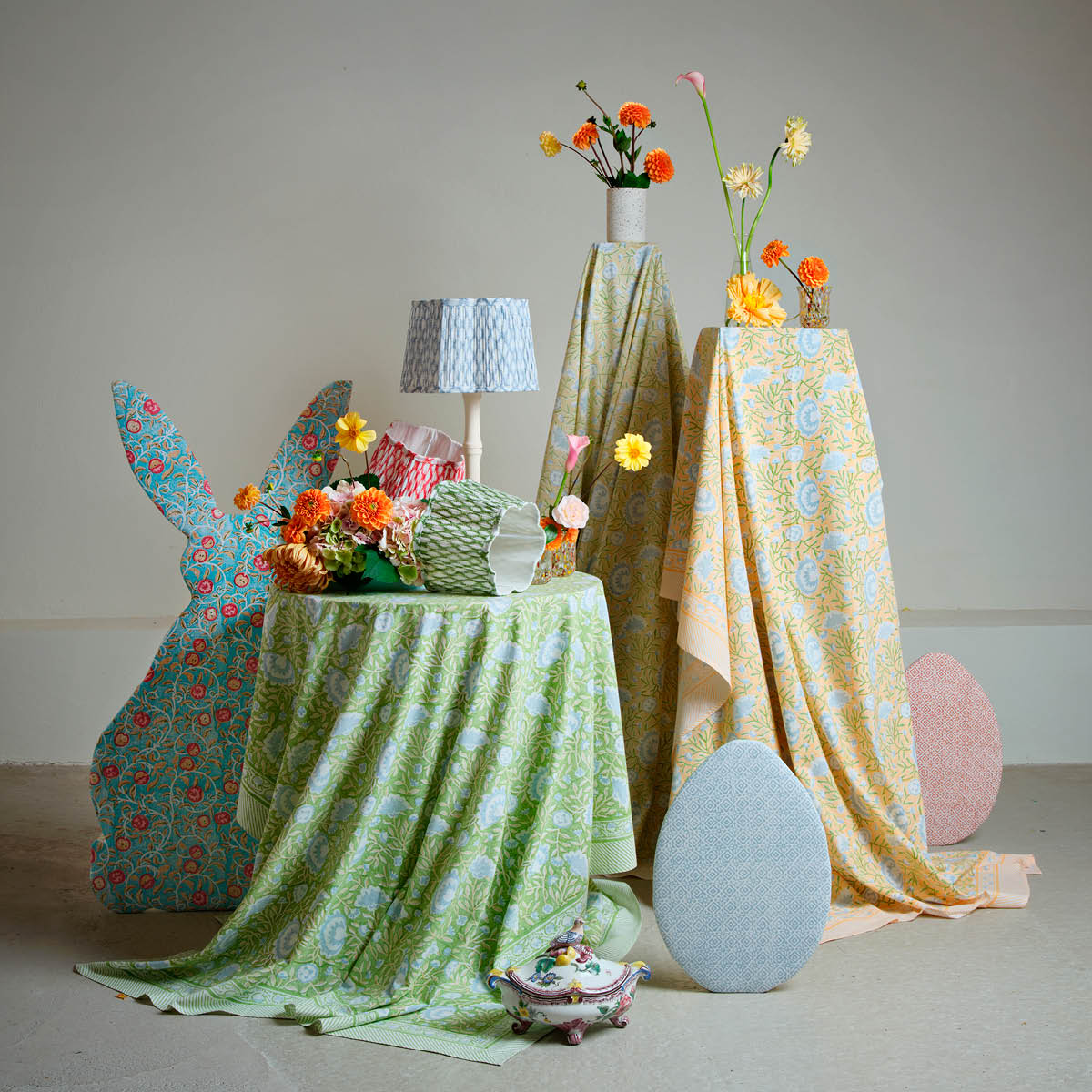 Chamois Apple duk 170x270 cm turkos