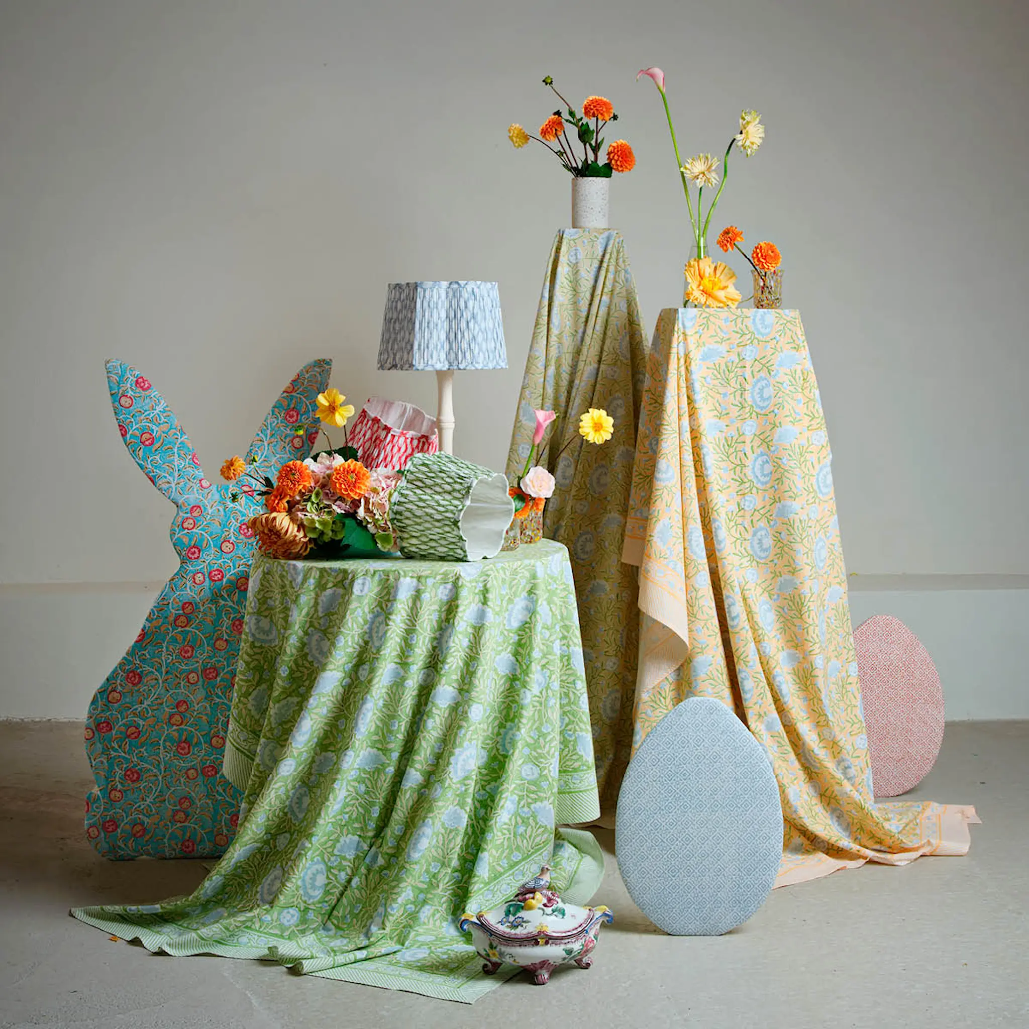 Chamois Apple duk 170x270 cm turkos