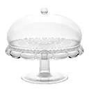 Vanity tårtfat med kupa 30 cm bioplast klar