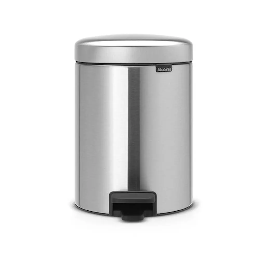 NewIcon pedalbøtte 5L børstet stål