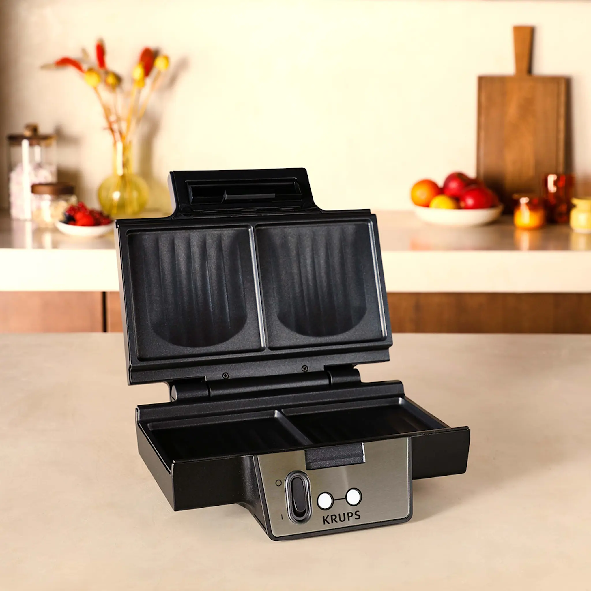 Krups FDK Iconic smörgåsgrill 850W stål