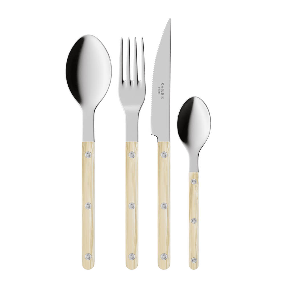 Sabre Bistrot ruokailuvälinesarja 24 kpl Faux Horn
