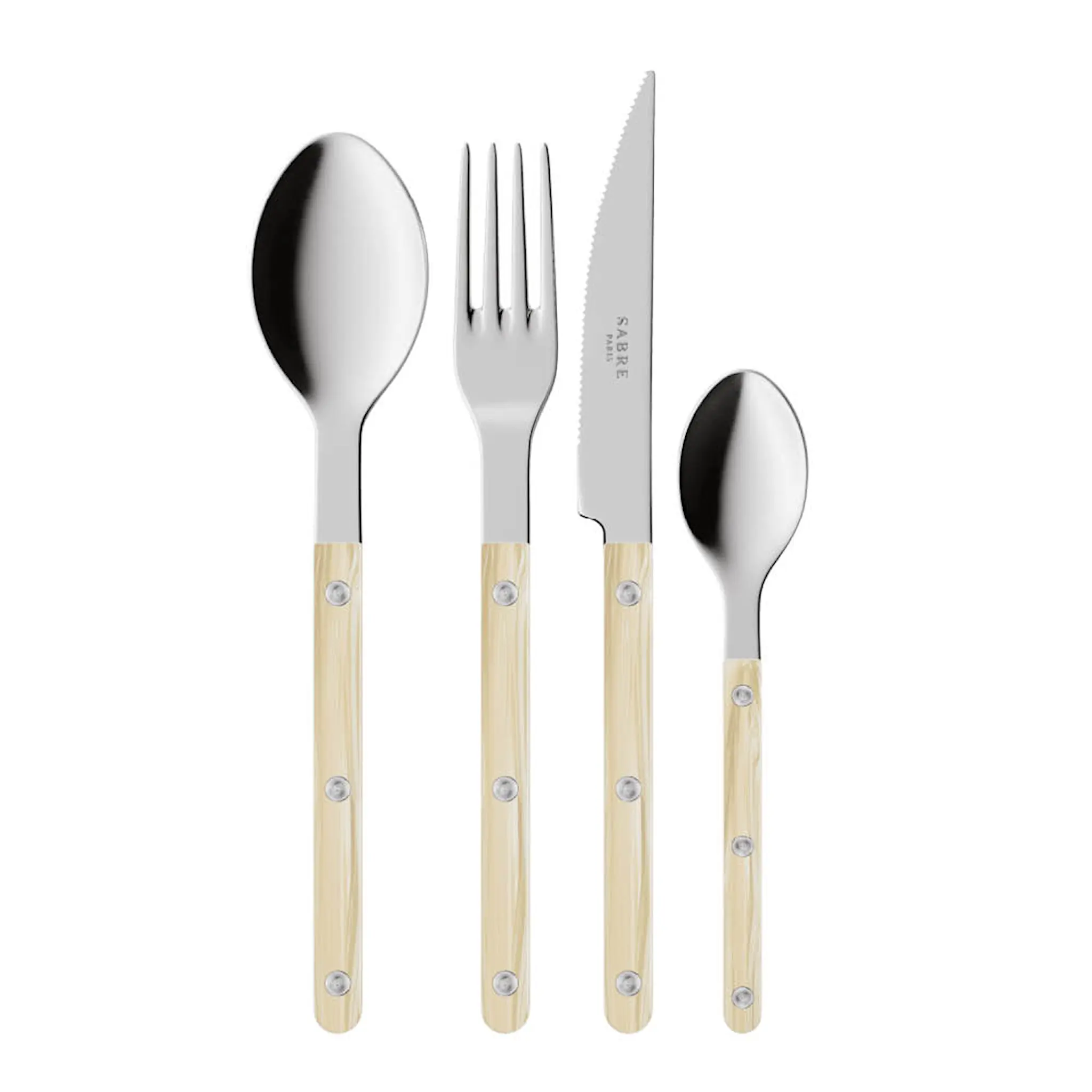 Sabre Bistrot ruokailuvälinesarja 24 kpl Faux Horn
