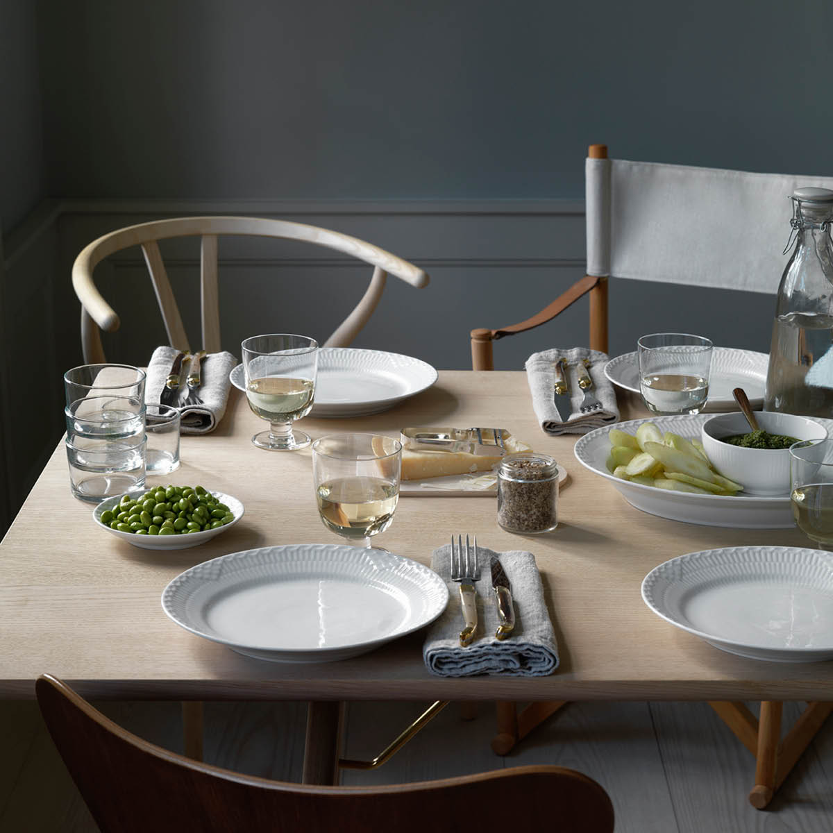 Royal Copenhagen White Fluted Skål 15 cm 73 cl