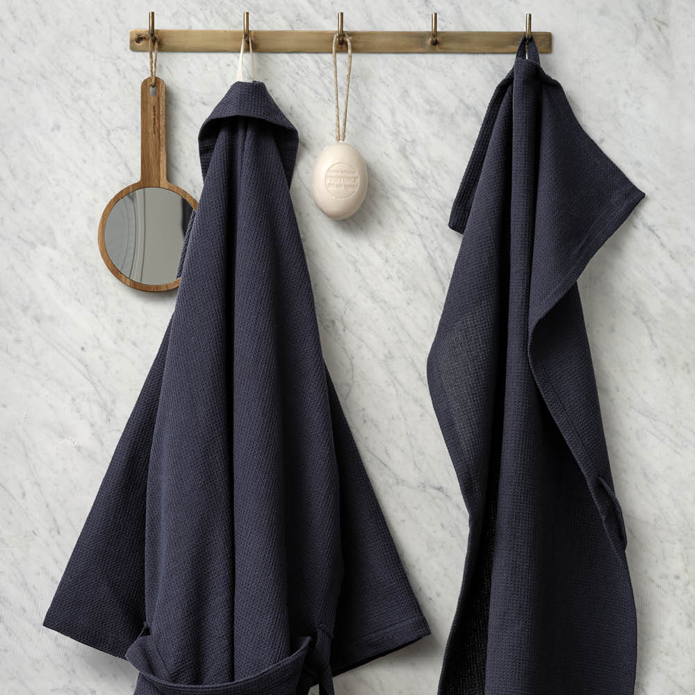 By Mogensen Morgenkåpe waffle onesize blå