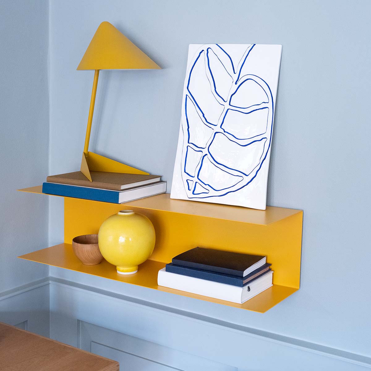 Kähler Relief Leaf 28x41 cm Vit