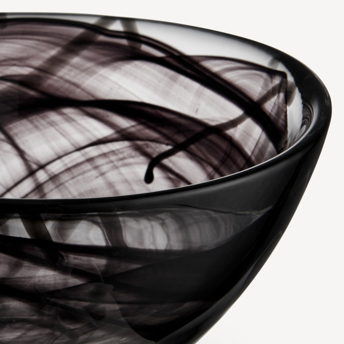 Kosta Boda Contrast Kulho 16 cm Musta