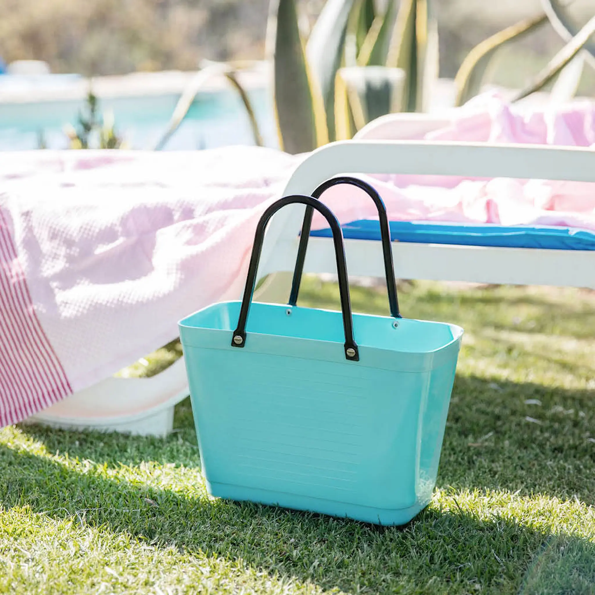 Hinza Green Plastic Laukku pieni 7,5 L Aqua