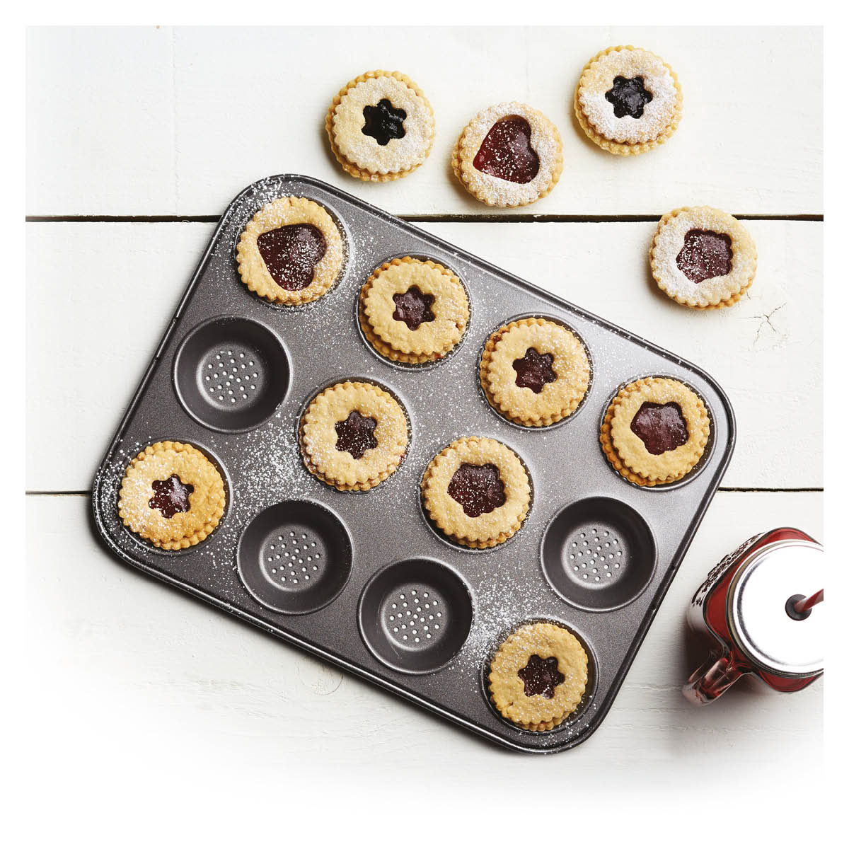 MasterClass Crusty Bake Mini Muffinssivuoka 6x2 cm 12 muffinsille