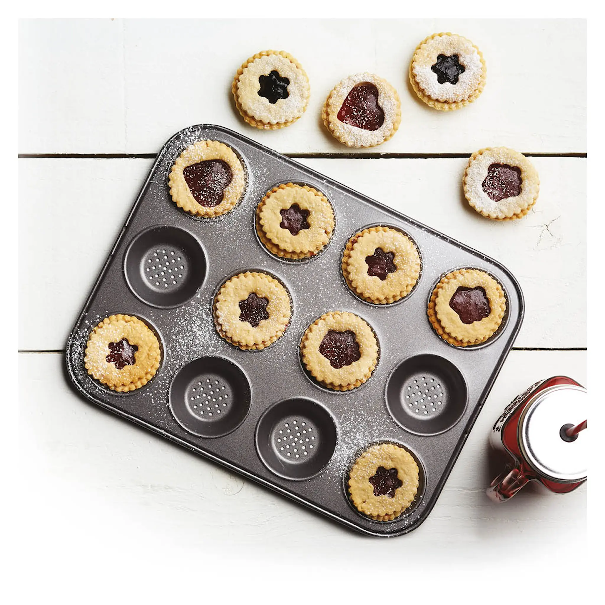 MasterClass Crusty Bake Mini Muffinssivuoka 6x2 cm 12 muffinsille