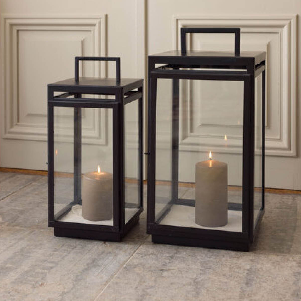 Holmen Carl Lykta 60 cm Svart/Klar