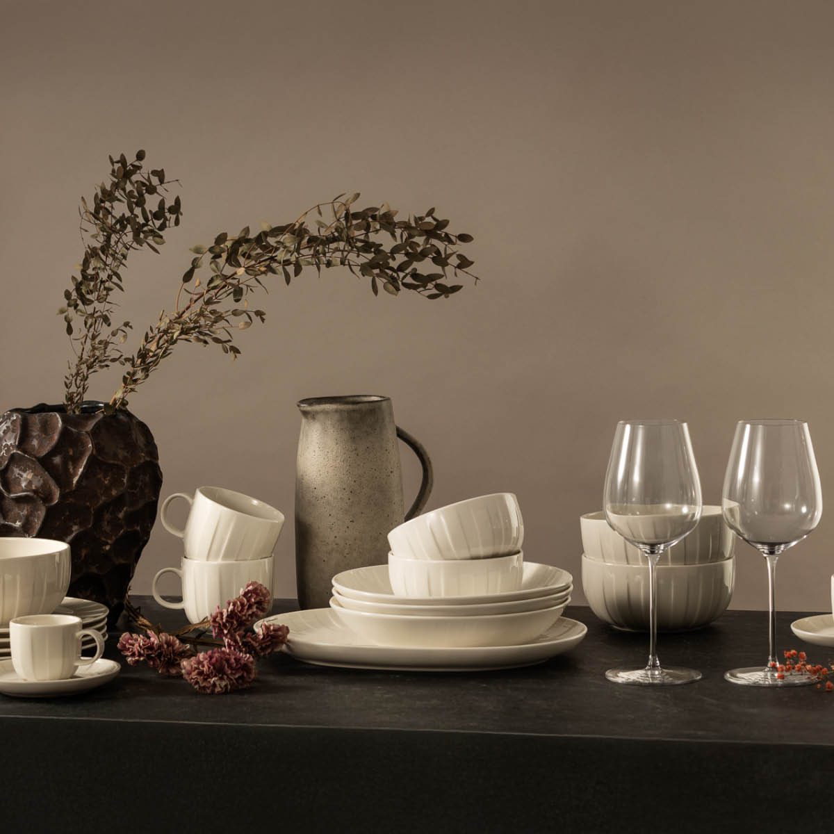 Stiernholm Senja djup tallrik 21 cm vit