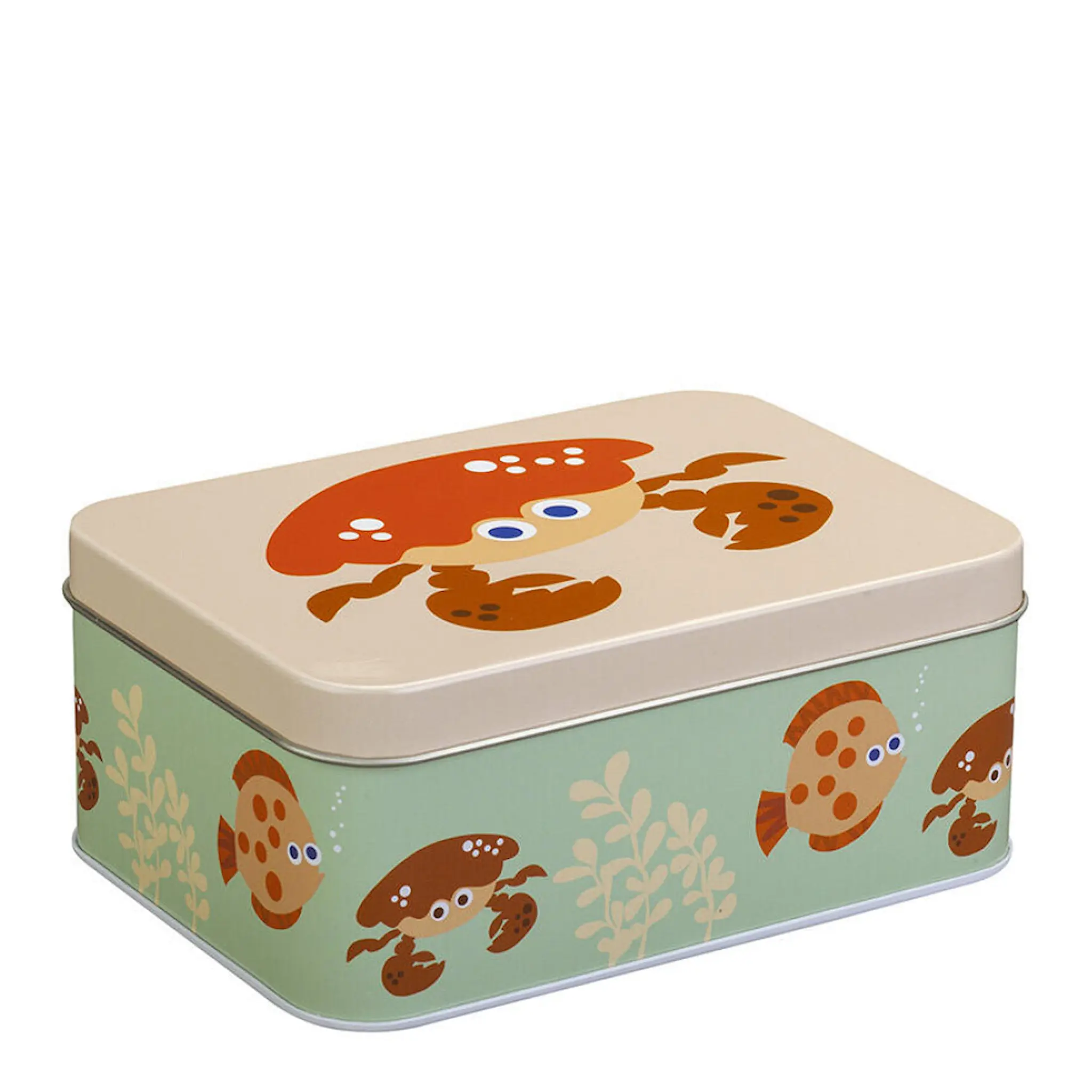 Blafre Ebb och Flod matlåda / förvaringslåda plåt 10x14 cm blå