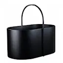 Kent vedkorg metall 50x30x46 cm svart