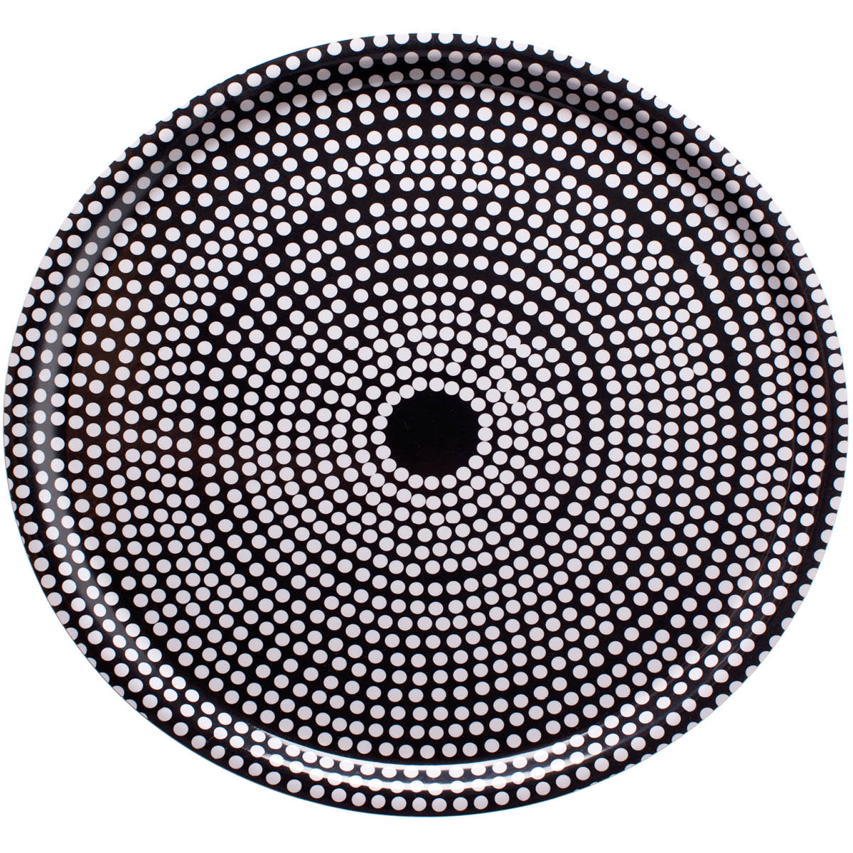 Marimekko - Fokus Tarjotin 46 cm Musta/Valkoinen
