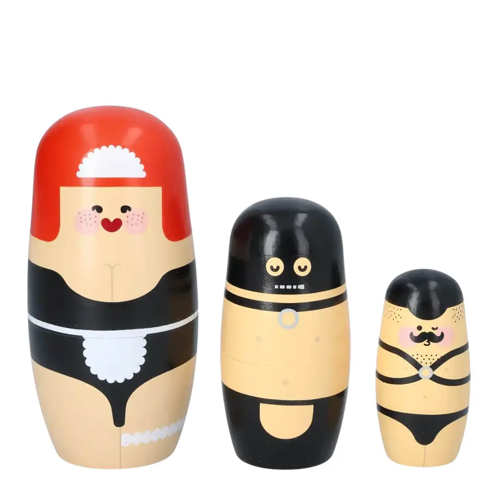 Babushka Sexy Expressions trefigur 3 stk kirsebærtre