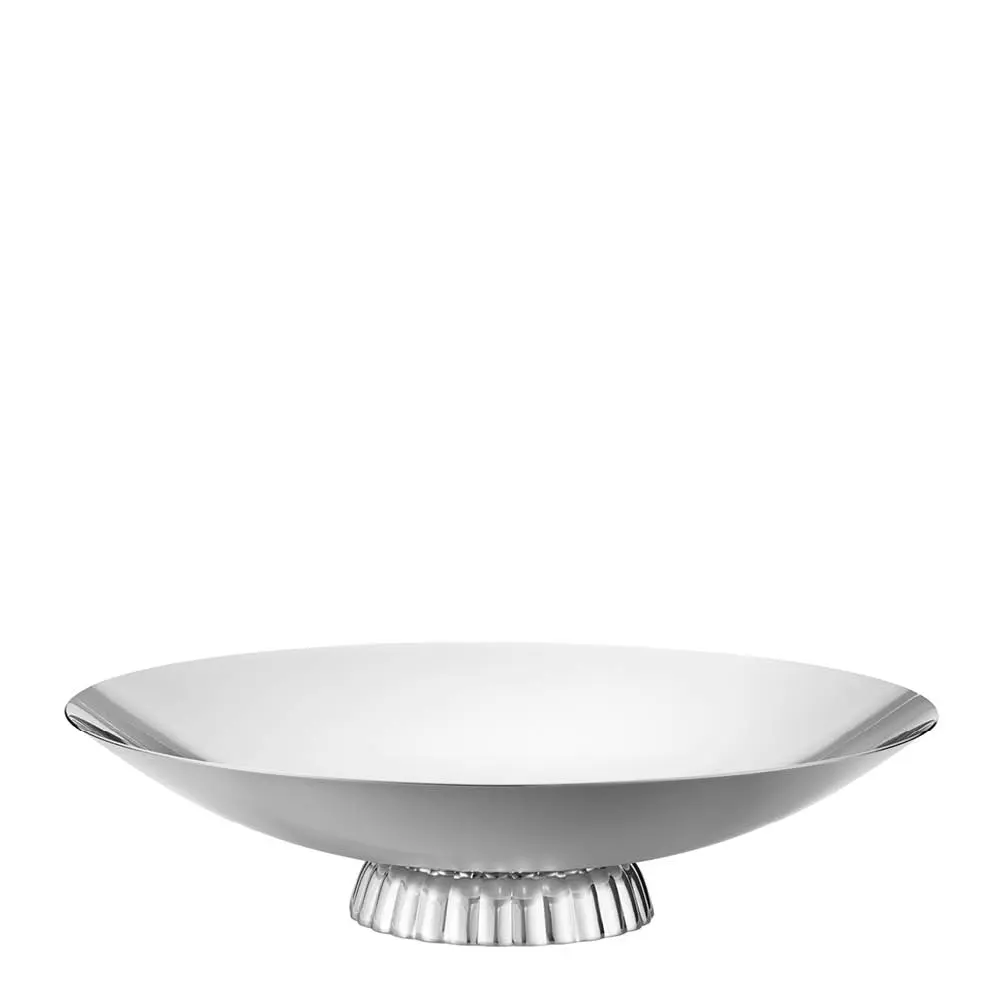 Bernadotte lavt serveringsfat på fot 34 cm stål