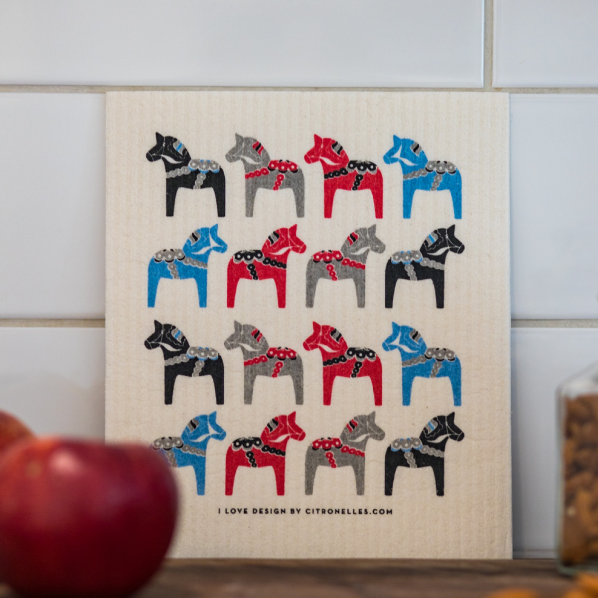 Citronelles Dala disktrasa 20x18 cm flerfärgad