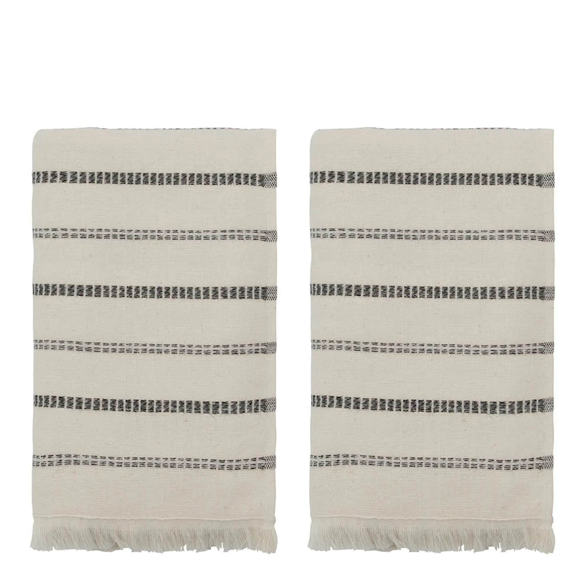 Meraki Handduk 50x100 cm 2-pack offwhite/svart