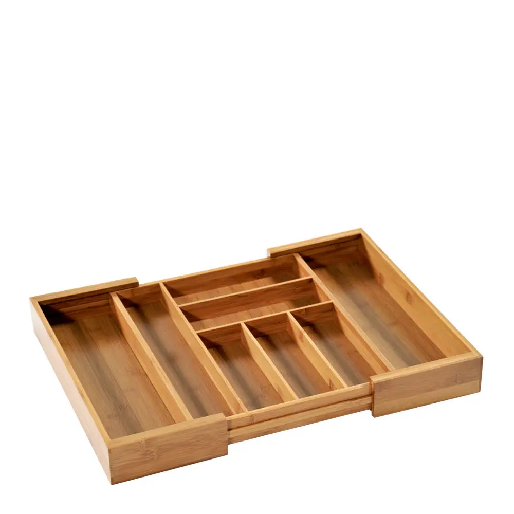 Bestikkskuff justerbar 57x45x5 cm bambus