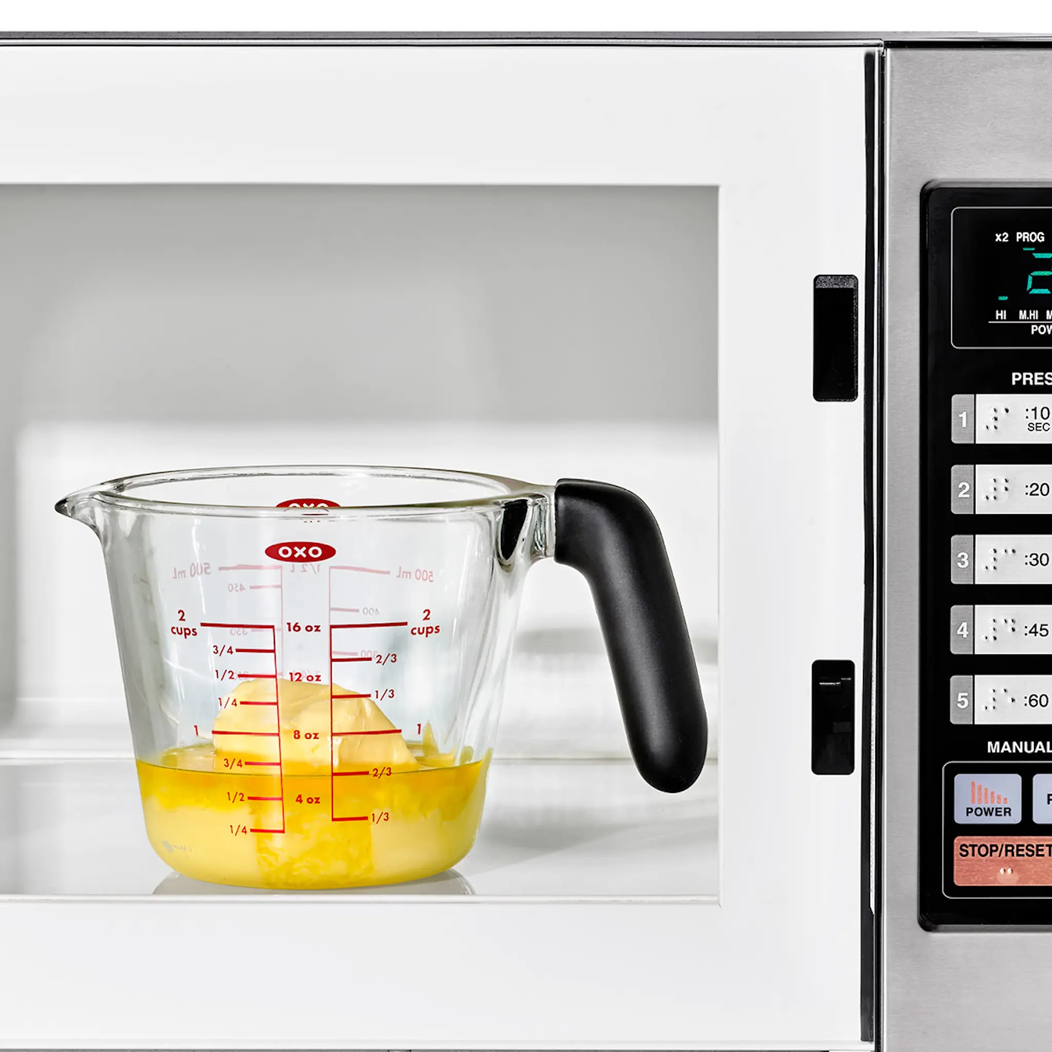 Oxo Måttkanna med lock 0,5 L glas