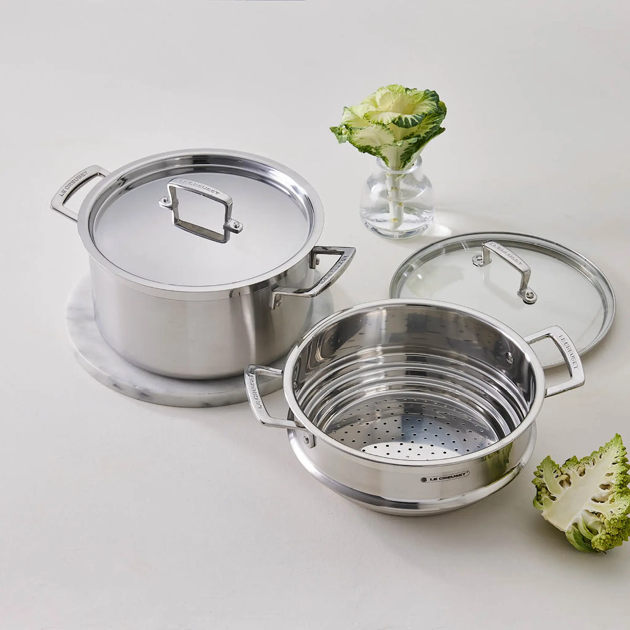 Le Creuset 3-Ply Gryta med lock 20 cm 4 L