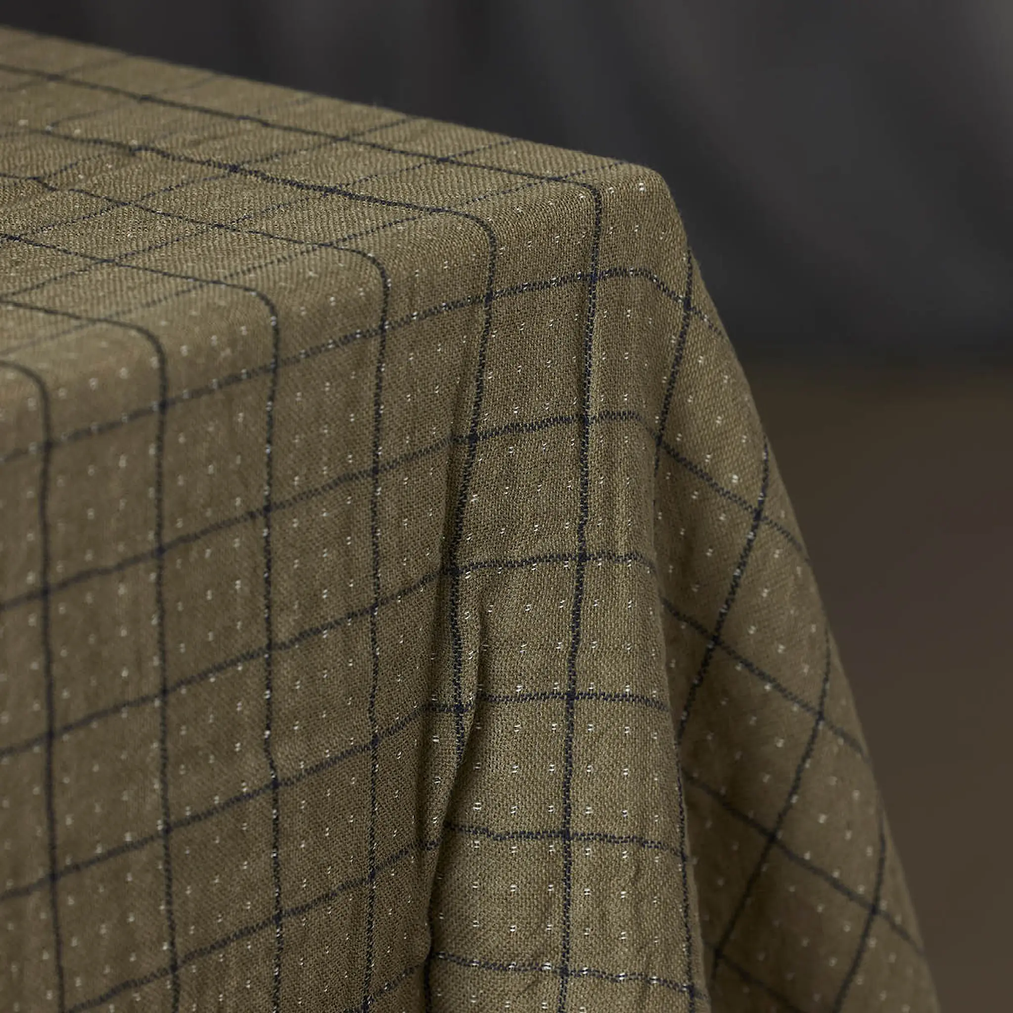 Holmen Albi duk 140x220 cm grønn/svart