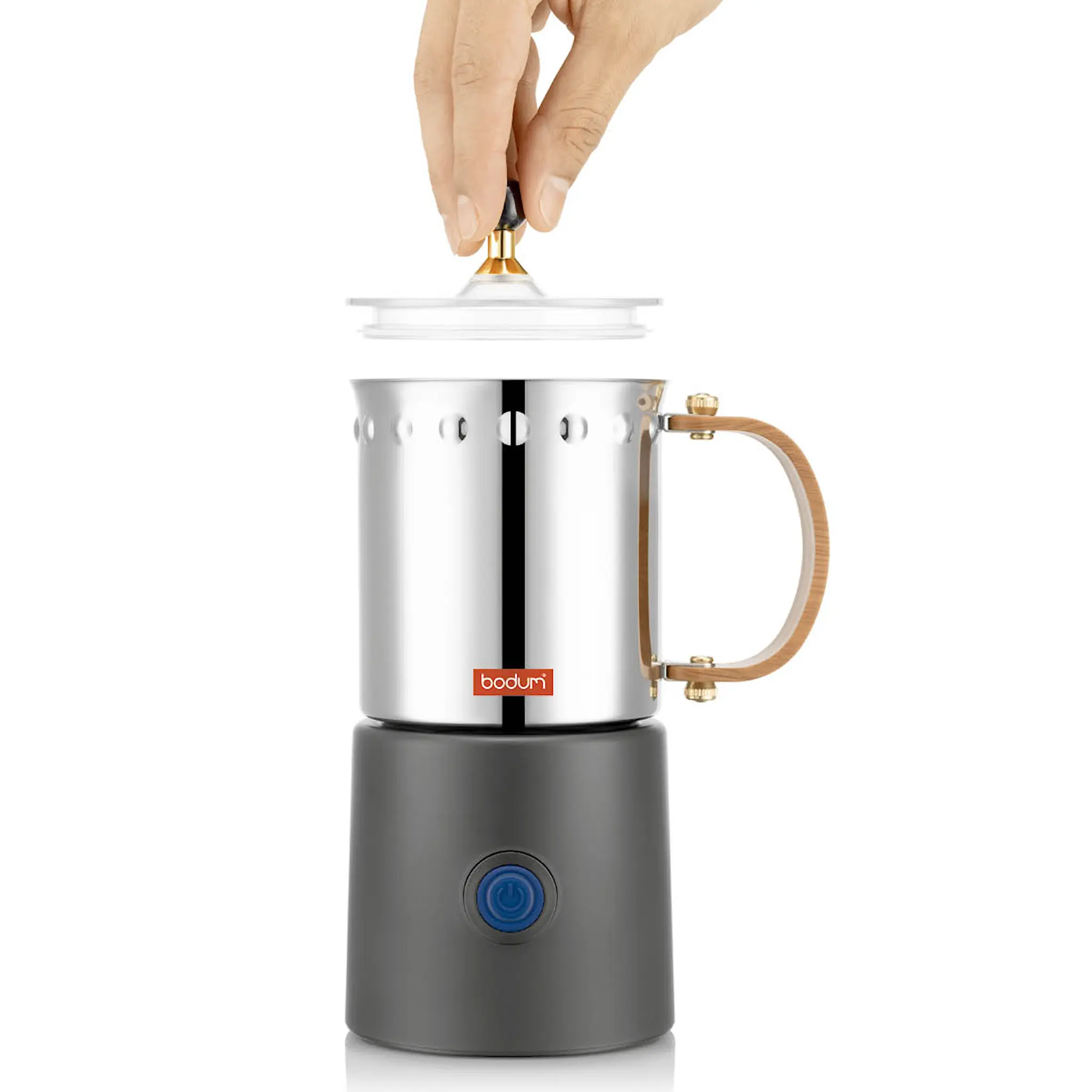 Bodum Ottoni mjölkskummare 0,4 L stål
