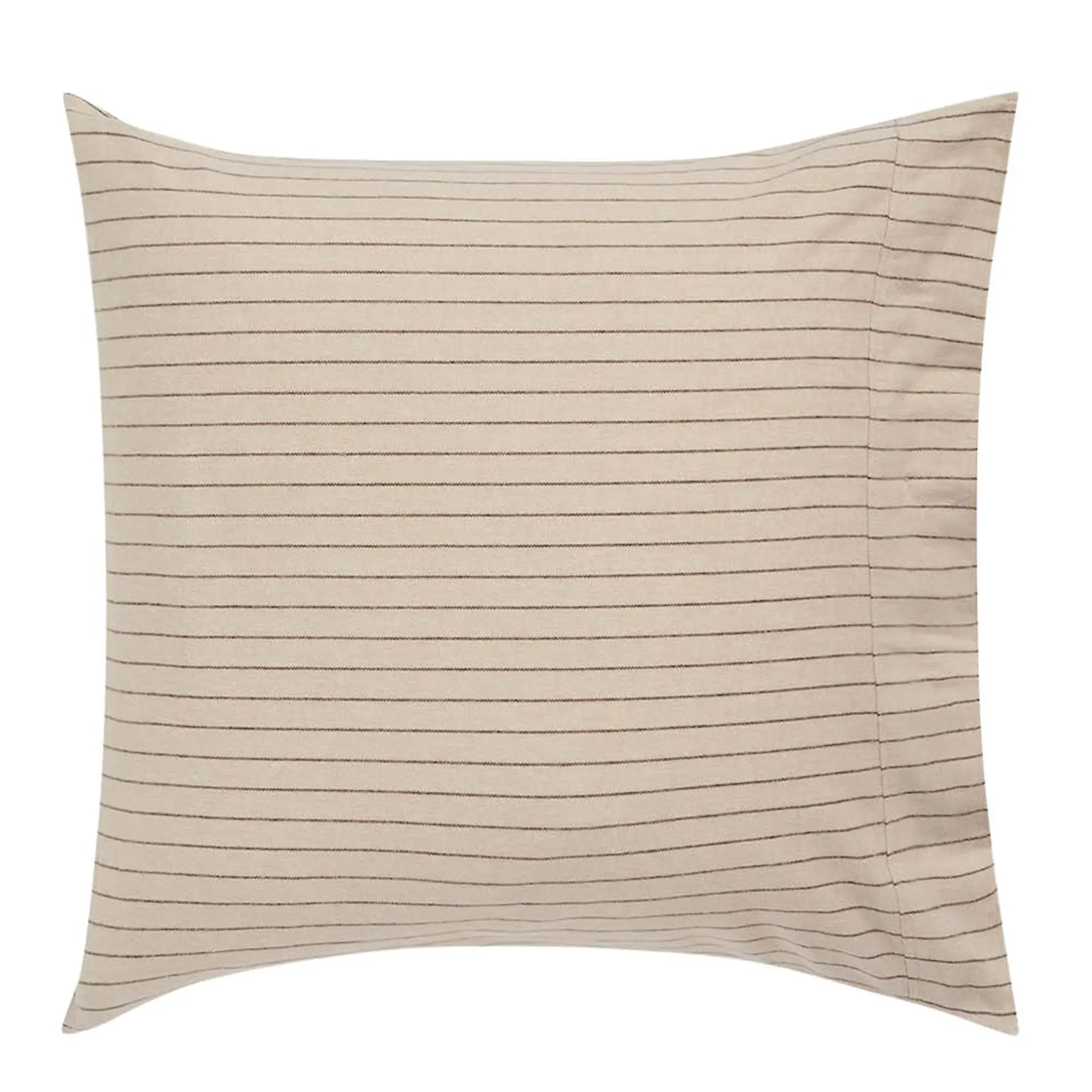 Lexington Örngott 65x65 cm bomullsflanell pinstriped beige/brun