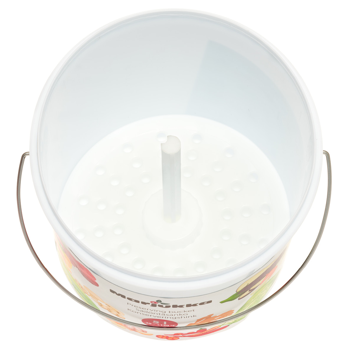 Marjukka Säilöntasanko 5 L Valkoinen/Punainen